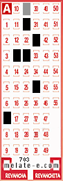 Volante ganador del sorteo 703 de Melate