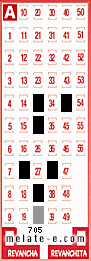Volante ganador del sorteo 705 de Melate