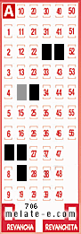 Volante ganador del sorteo 706 de Melate