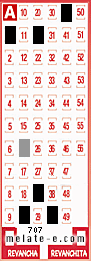 Volante ganador del sorteo 707 de Melate