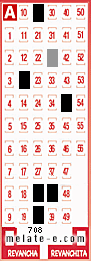 Volante ganador del sorteo 708 de Melate