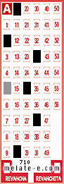 Volante ganador del sorteo 710 de Melate