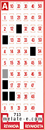 Volante ganador del sorteo 713 de Melate