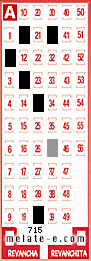Volante ganador del sorteo 715 de Melate