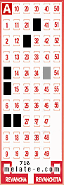 Volante ganador del sorteo 716 de Melate
