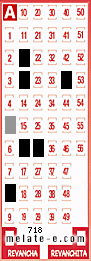 Volante ganador del sorteo 718 de Melate