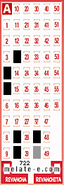Volante ganador del sorteo 722 de Melate