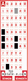 Volante ganador del sorteo 723 de Melate