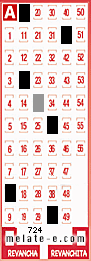 Volante ganador del sorteo 724 de Melate