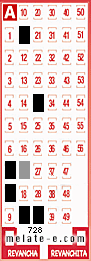 Volante ganador del sorteo 728 de Melate