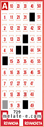 Volante ganador del sorteo 729 de Melate