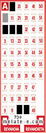 Volante ganador del sorteo 730 de Melate