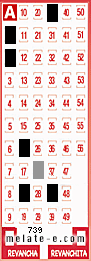 Volante ganador del sorteo 739 de Melate