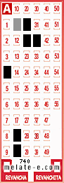 Volante ganador del sorteo 740 de Melate