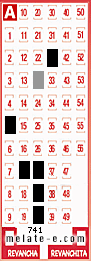Volante ganador del sorteo 741 de Melate