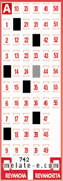 Volante ganador del sorteo 742 de Melate