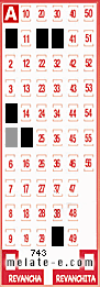 Volante ganador del sorteo 743 de Melate