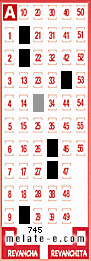 Volante ganador del sorteo 745 de Melate