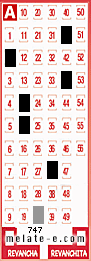 Volante ganador del sorteo 747 de Melate