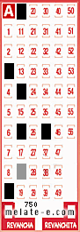Volante ganador del sorteo 750 de Melate