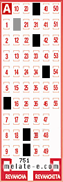 Volante ganador del sorteo 751 de Melate