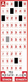 Volante ganador del sorteo 752 de Melate