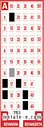 Volante ganador del sorteo 753 de Melate
