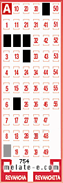 Volante ganador del sorteo 754 de Melate