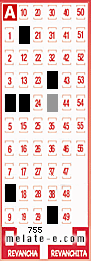 Volante ganador del sorteo 755 de Melate