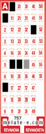 Volante ganador del sorteo 757 de Melate