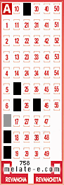 Volante ganador del sorteo 758 de Melate