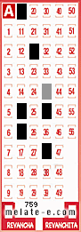 Volante ganador del sorteo 759 de Melate