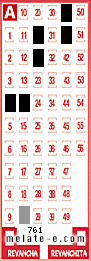 Volante ganador del sorteo 761 de Melate