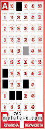 Volante ganador del sorteo 763 de Melate