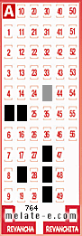 Volante ganador del sorteo 764 de Melate