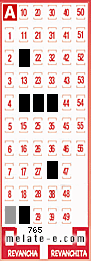 Volante ganador del sorteo 765 de Melate