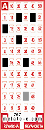 Volante ganador del sorteo 767 de Melate
