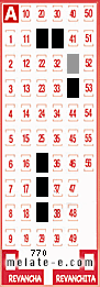 Volante ganador del sorteo 770 de Melate