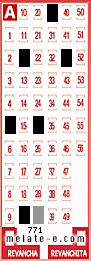 Volante ganador del sorteo 771 de Melate