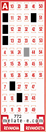 Volante ganador del sorteo 772 de Melate