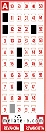 Volante ganador del sorteo 773 de Melate