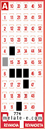 Volante ganador del sorteo 774 de Melate