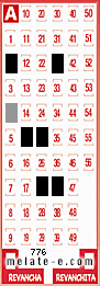 Volante ganador del sorteo 776 de Melate