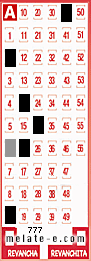 Volante ganador del sorteo 777 de Melate