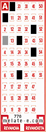 Volante ganador del sorteo 778 de Melate