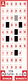 Volante ganador del sorteo 779 de Melate