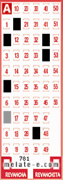 Volante ganador del sorteo 781 de Melate