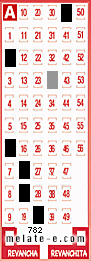 Volante ganador del sorteo 782 de Melate