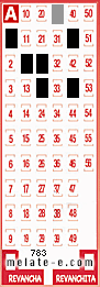 Volante ganador del sorteo 783 de Melate