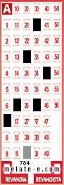 Volante ganador del sorteo 784 de Melate